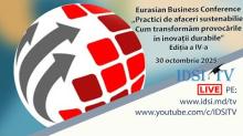 30.10.2025, 9:00 | Eurasian Business Conference: Practici de afaceri sustenabilie. Sesiunea plenară.