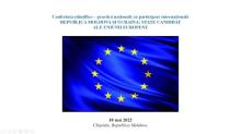 Conferința științifico-practică națională cu participare internațională "REPUBLICA MOLDOVA ȘI UCRAINA: STATE CANDIDAT ALE UNIUNII EUROPENE"