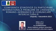 Conferința Internațională „Probleme de lingvistică romano-germanică şi comunicare interculturală”