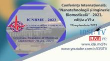 20.09.2023, 9:30 | Conferința Internațională: Nanotehnologii și Inginerie Biomedicală, ediția a VI-a