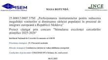 Masa rotundă organizată in cadrul Institutului Național de Cercetări Economice